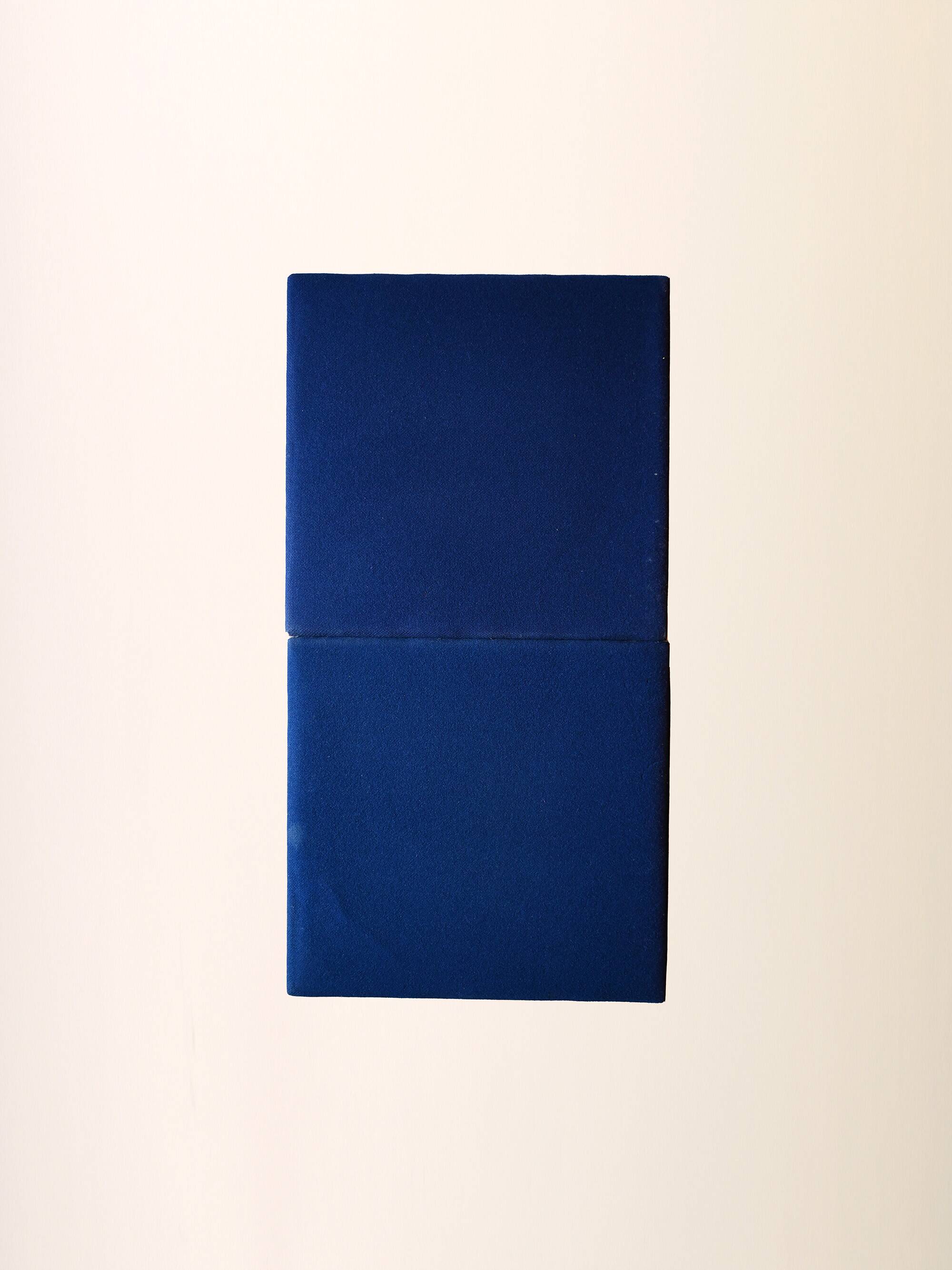 Pair of Scandinavian chairs with blue seats