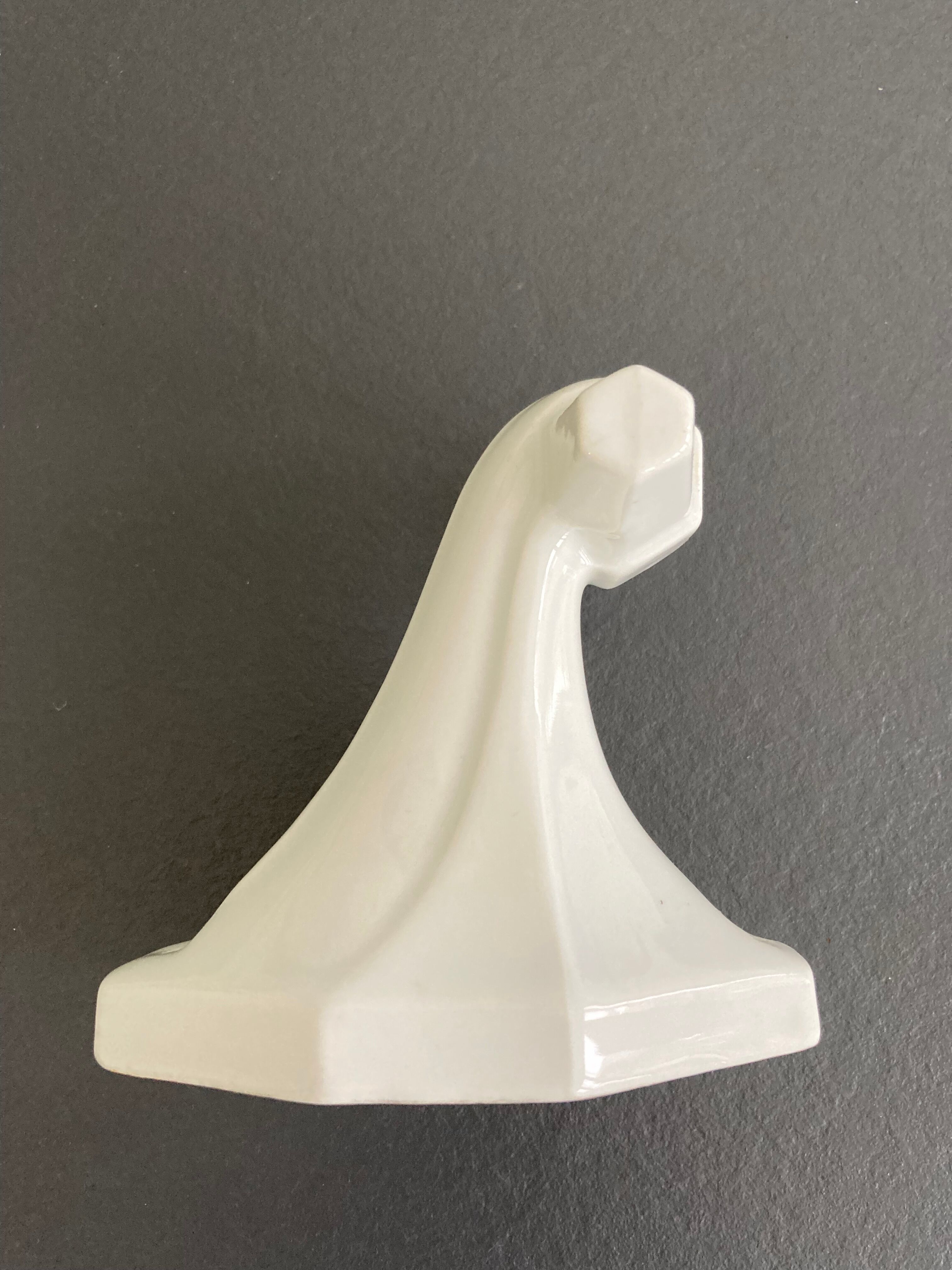 patère art déco en porcelaine