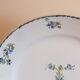 Round dish in Iron earth blueberry decoration