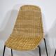 Set of 3 Basket Chairs by Franco Legler, Wicker and Metal, 1960s