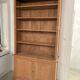 Solid oak library sandblasted