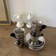 Ikea trivsel vintage 90s espresso coffee service – stainless steel – set of