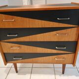 Vintage Scandinavian teak chest of drawers 1960s