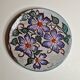 Decorative plate Vallauris floral design.