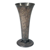 Patinated silver-plated metal vase Art Deco WMF Germany