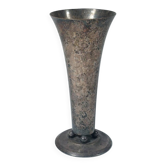 Vase en métal argenté patiné Art Déco WMF Allemagne