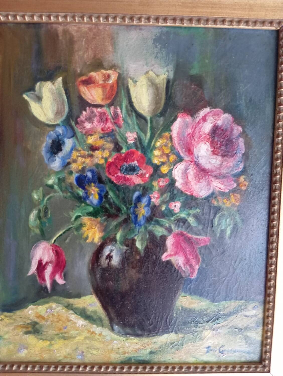 Still life signed Rudy Grossmann