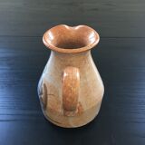 Pitcher beige floral decoration