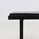 Table d'appoint ou table basse minimaliste en acier et ardoise des années 1960