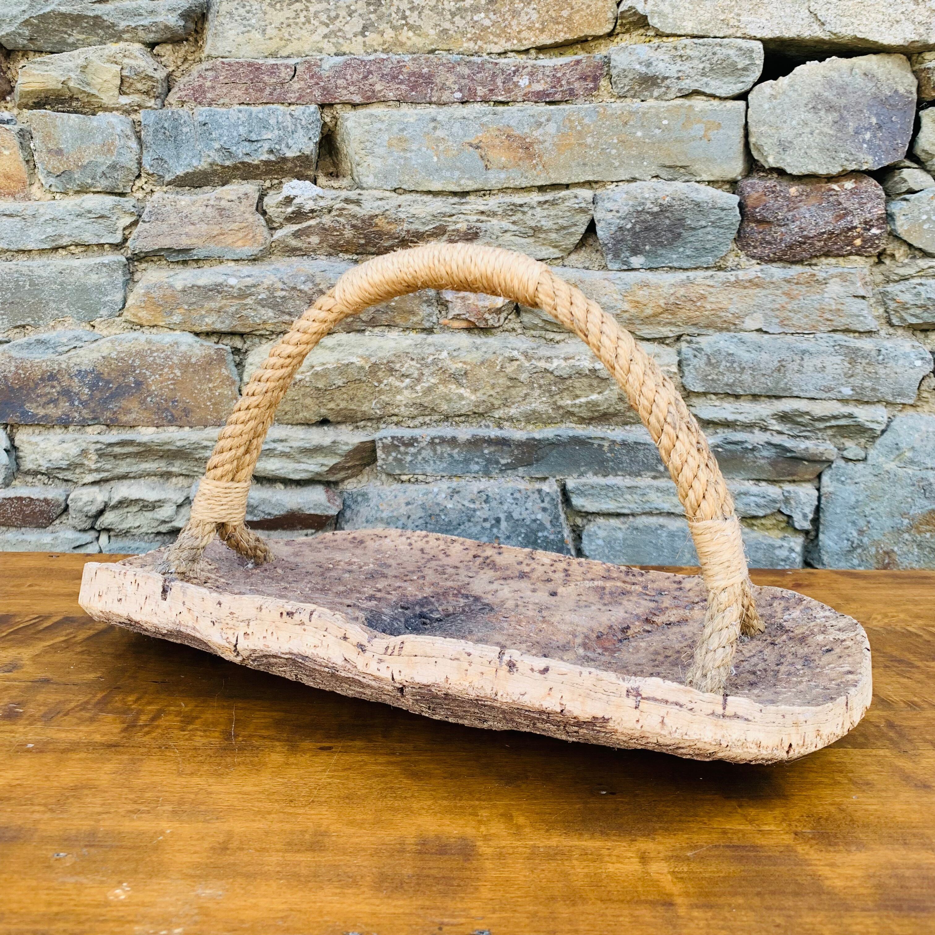 Cork and rope fruit basket
