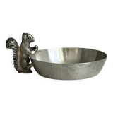 Metal cup with squirrel