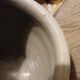 Old stoneware grease pot, gray Height 24.5 cm