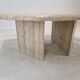 Italian travertine coffee table, 1980's