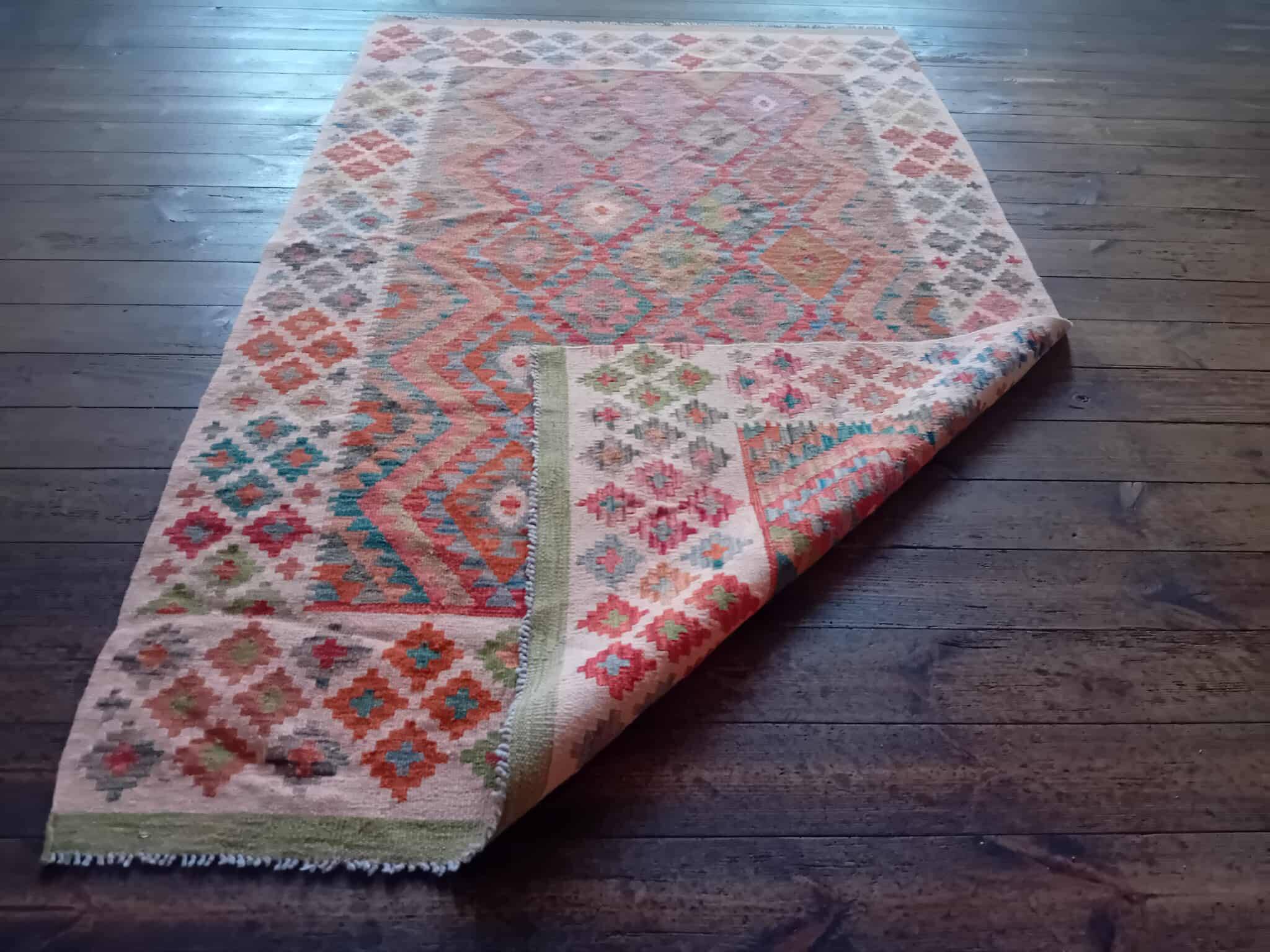 Handmade Afghan Kilim 19x121cm