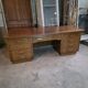Bureau ministre XXL en chêne , 220 × 95 cm