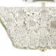 J.T. Kalmar Square Applique Ceiling Light in Brass and Textured Glass, 1950s