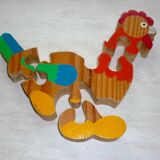4 piece wooden hen puzzle