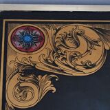 Grande table basse échiquier en acajou, goût Jansen – 2ème partie XXe