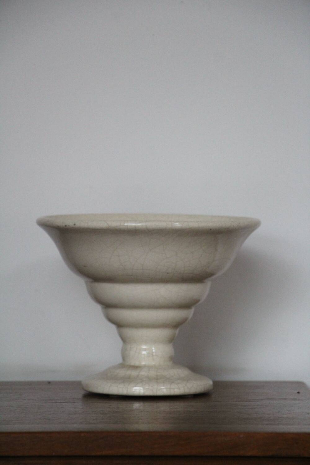 Art Deco cracked torchiere lamp France 1930