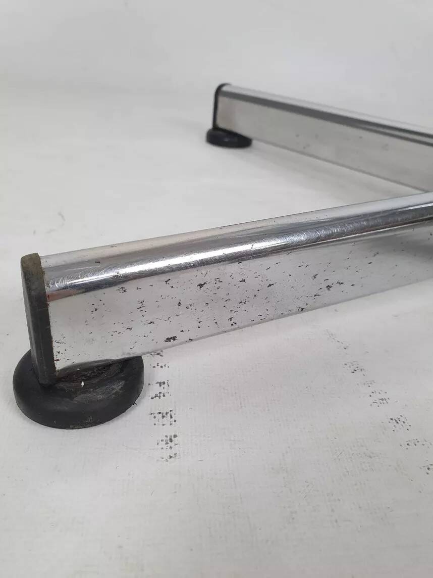 Vintage chrome swivel armchair