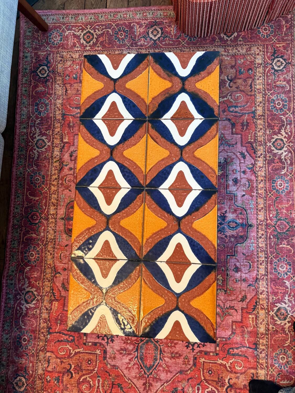 1970s earthenware coffee table