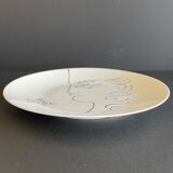 Porcelain plate designed by Jean Cocteau