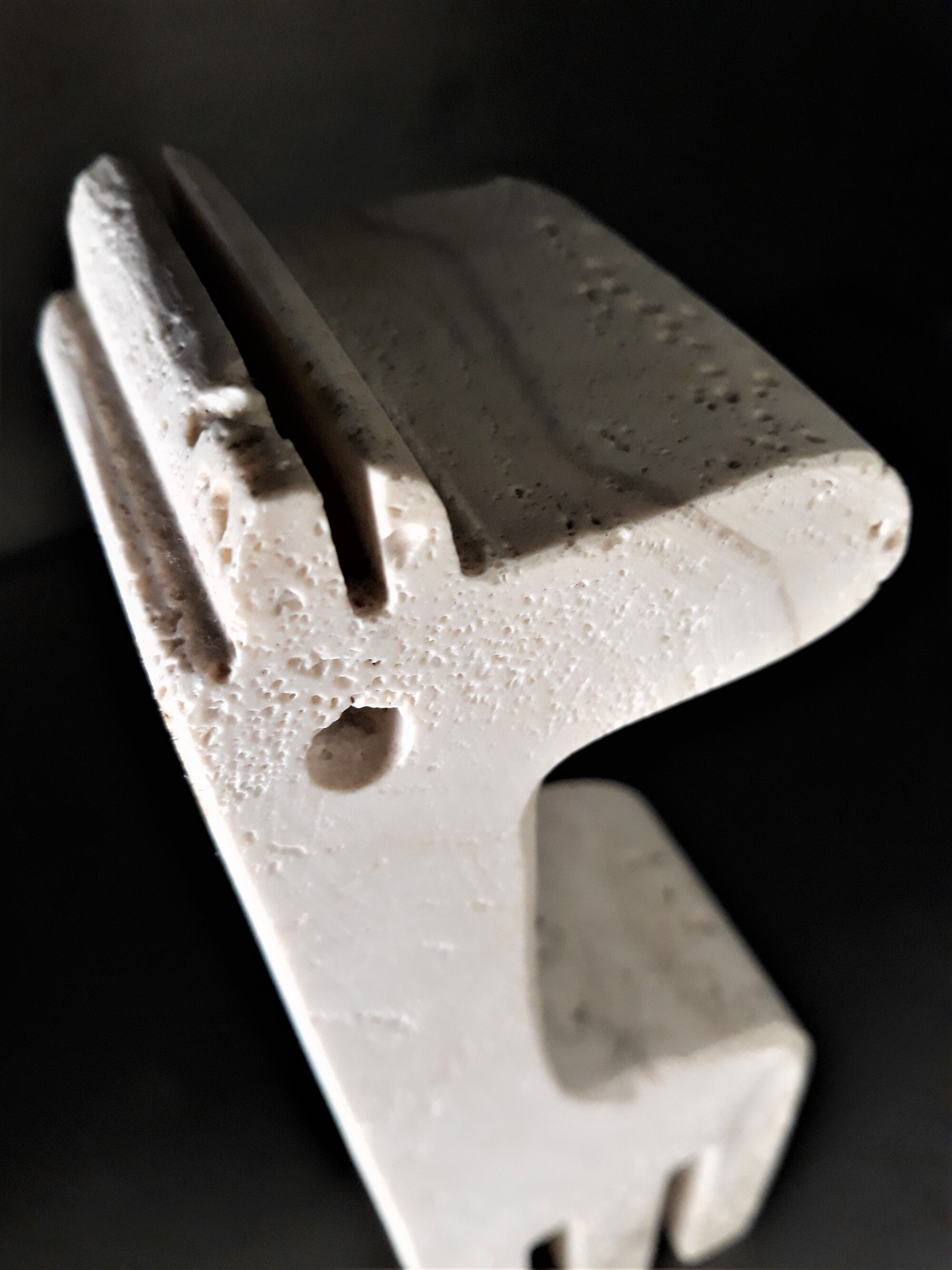 Pair of travertine bookends Fratelli Mannelli, 1970