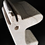 Pair of travertine bookends Fratelli Mannelli, 1970