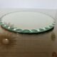 Vintage round mirror, freestanding, Art Deco, bevelled, 1940s 50s
