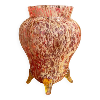 Large glass vase from Clichy