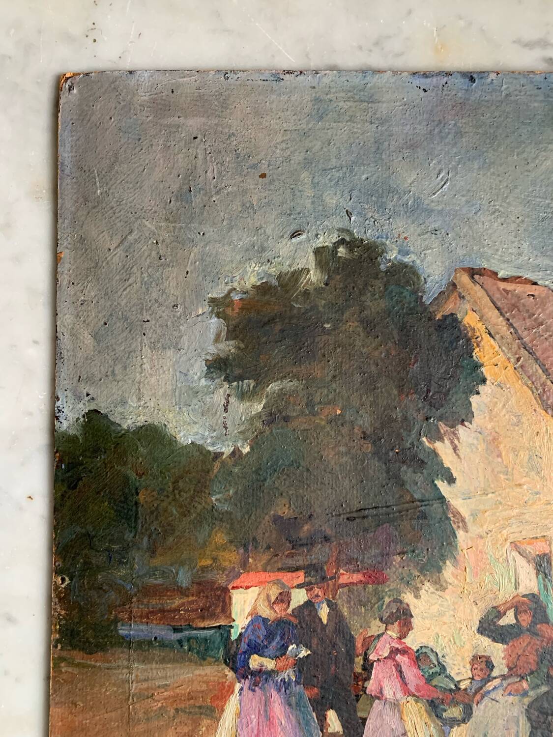 Tableau « un dimanche à la campagne «