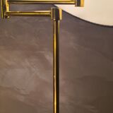 Floor lamp chrome gold e-reader deluxe on stand vintage 1980 adjustable height and tilt