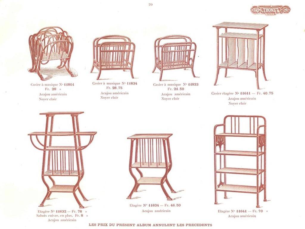 Magazine rack no. 33 by Thonet