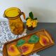 Cake dish ceramic majolica Sarreguemines France