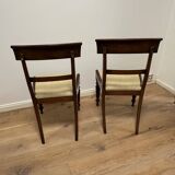 Set of 6 antique mahogany dining chairs