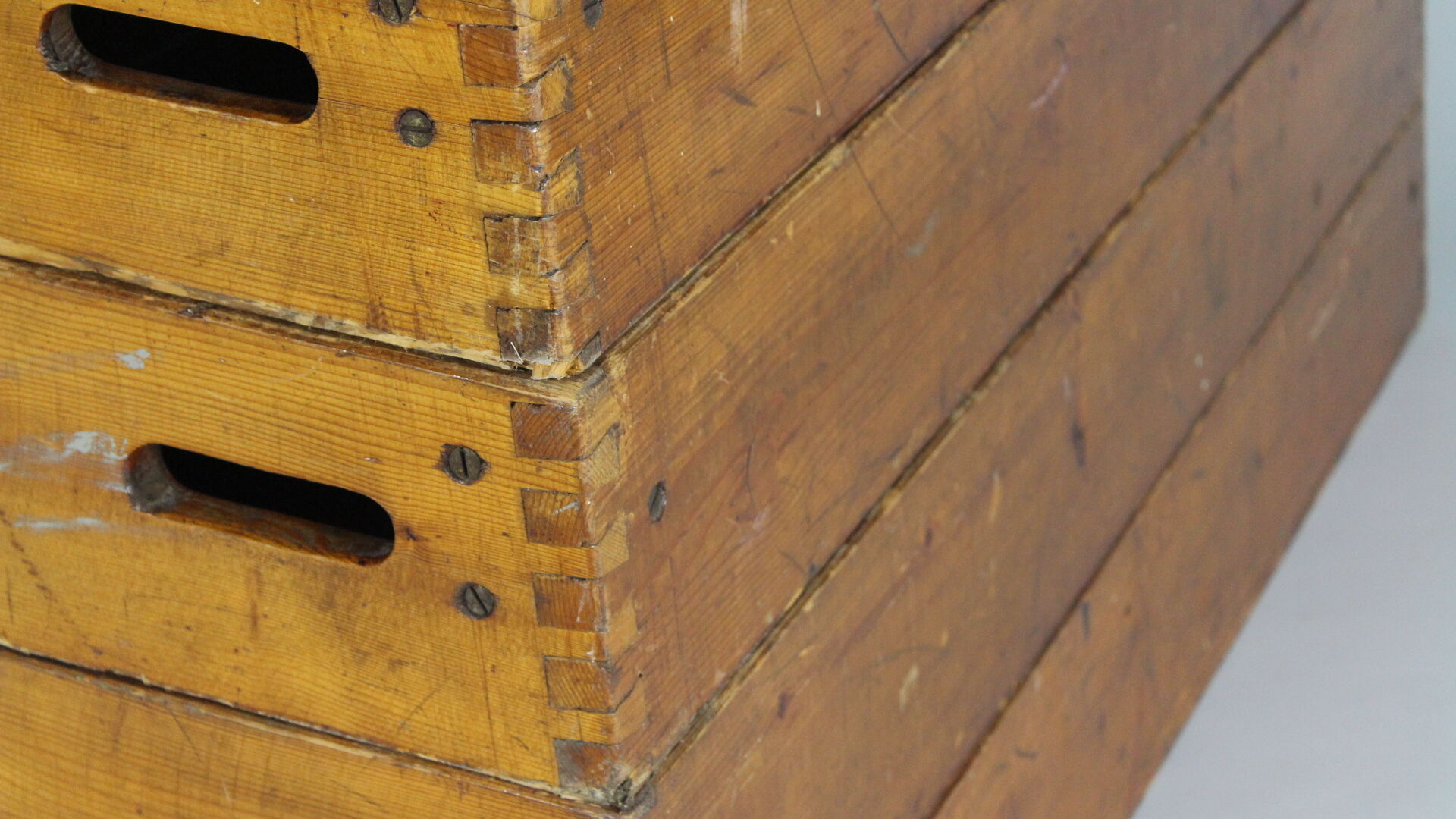 Leather gym box, bench 1930s