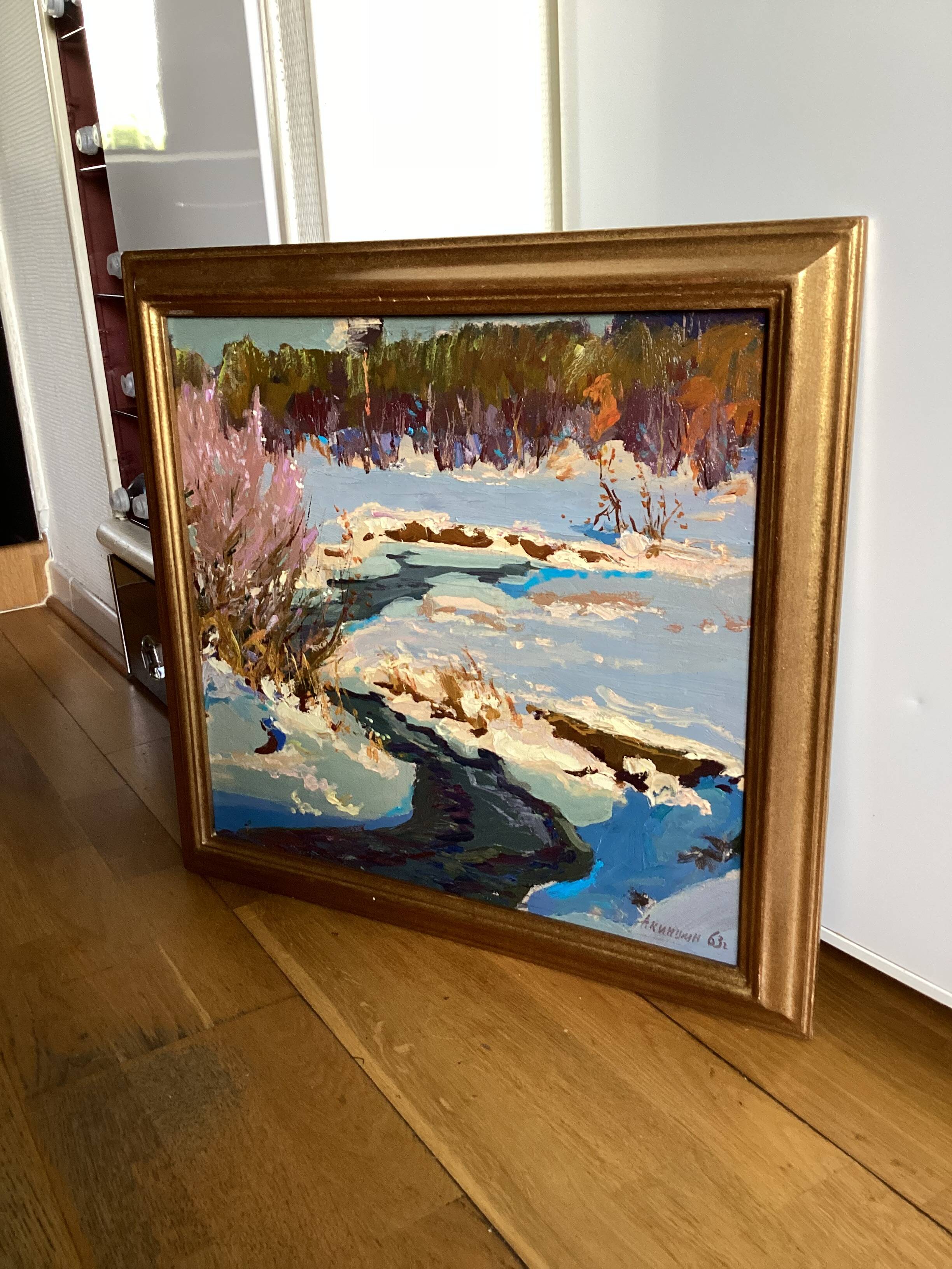 Old painting signed Oil on cardboard dimensions: height - 55cm - length -