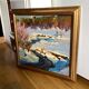 Old painting signed Oil on cardboard dimensions: height - 55cm - length -