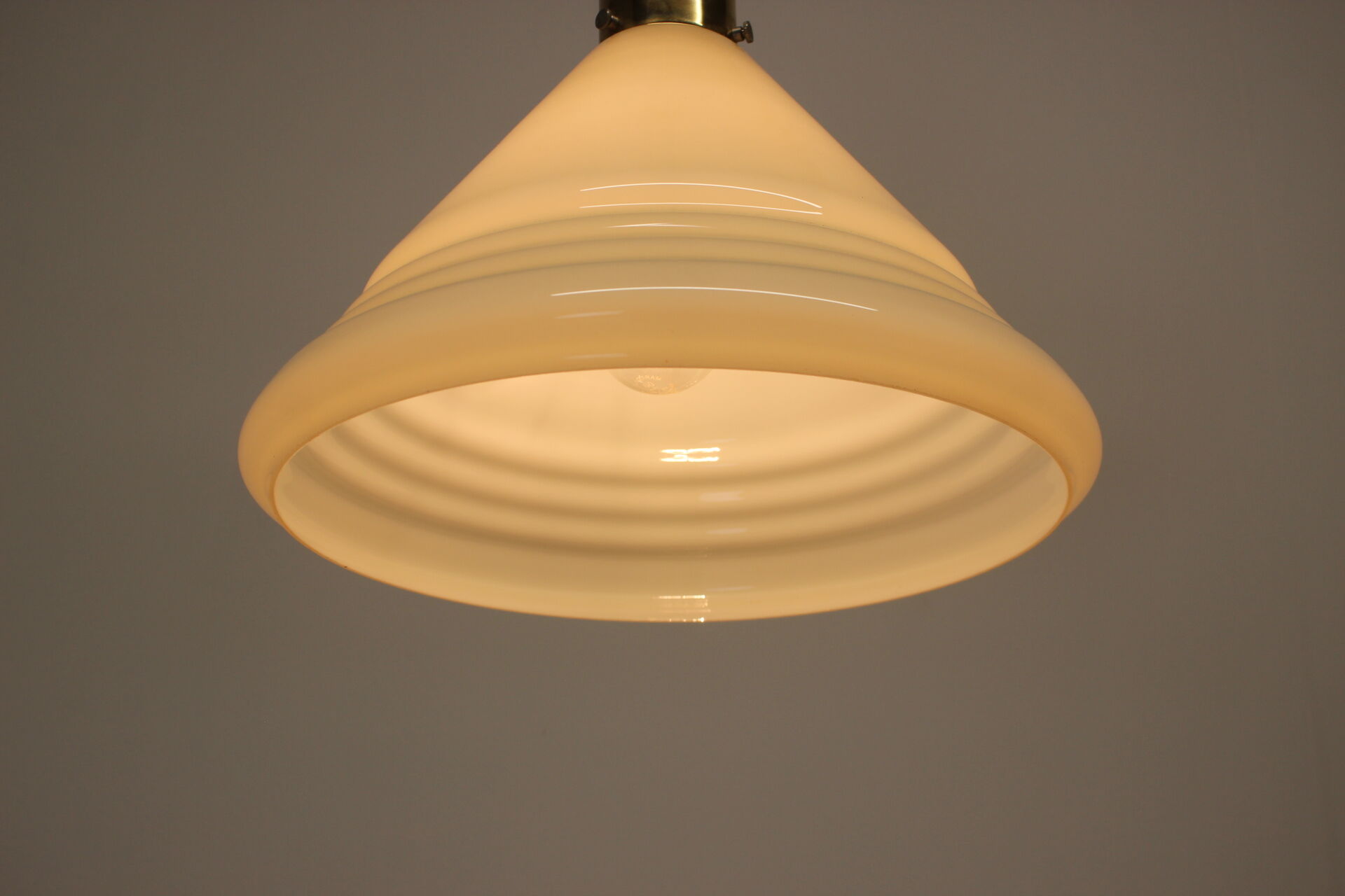 Mid-century glass pendant, 1970's