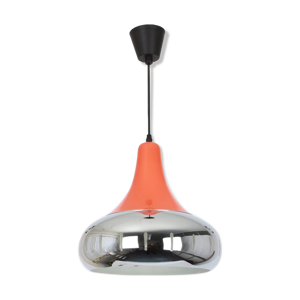 Pendentif en métal orange chrome
