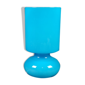 Lykta turquoise lampe vintage ikea opaline - luminaire vintage