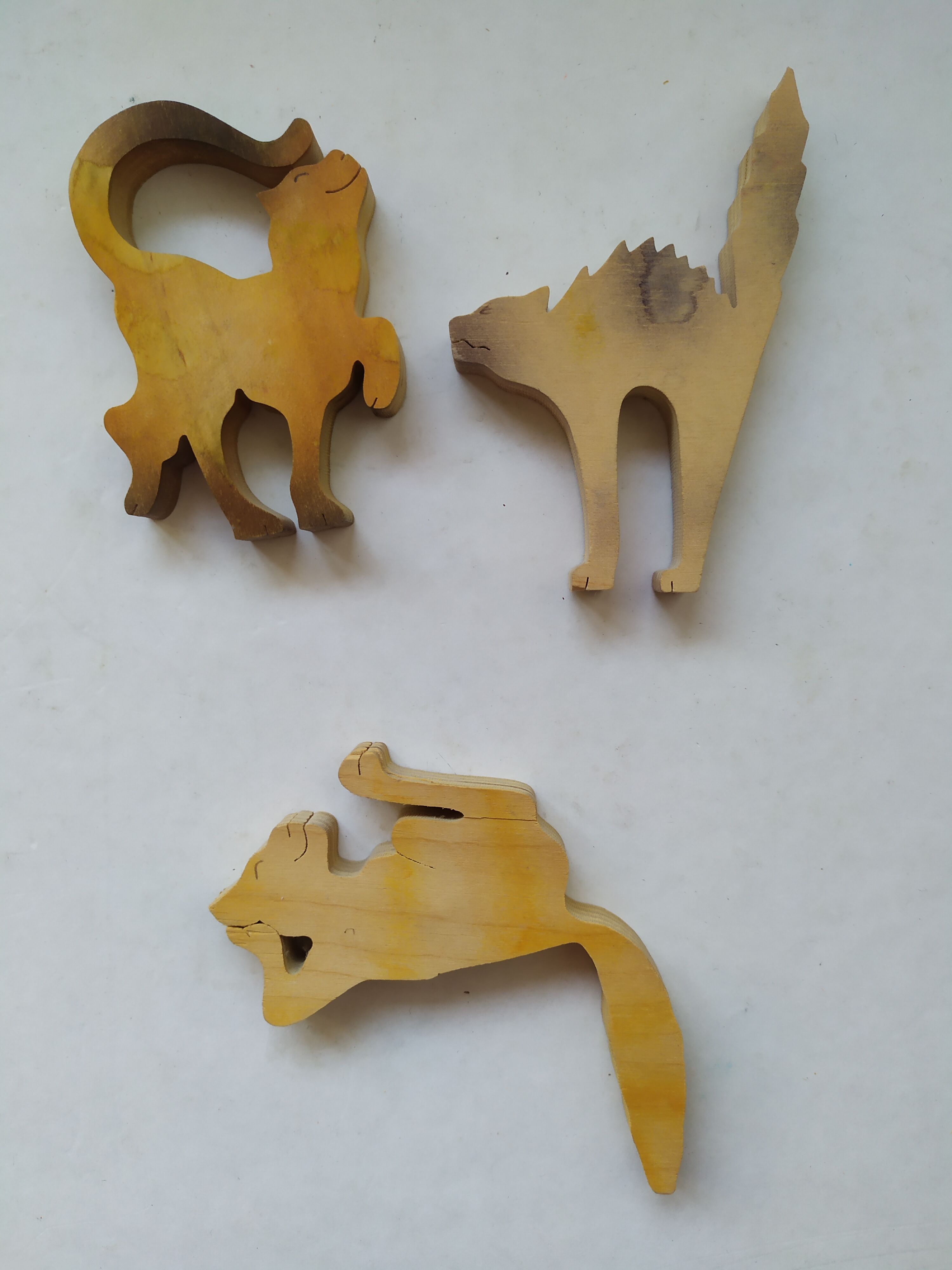 Vintage cat toy figure