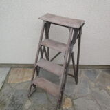 Stepladder of old wooden painted