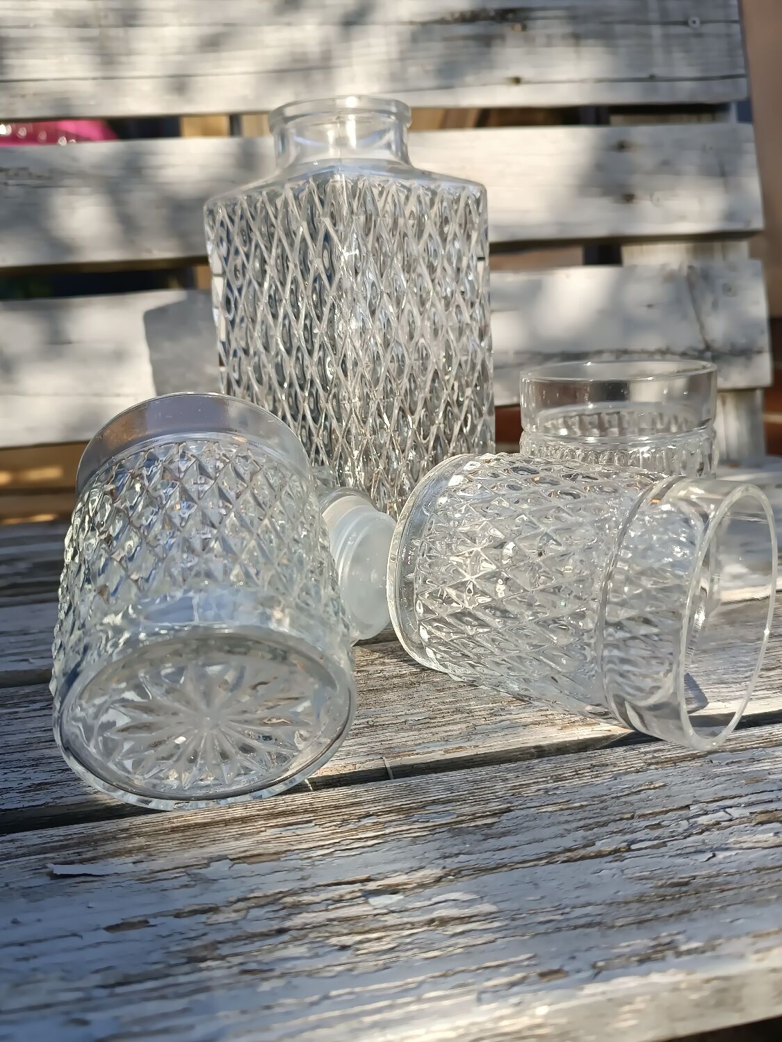 Decanter and whiskey glass