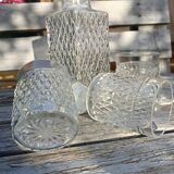 Decanter and whiskey glass