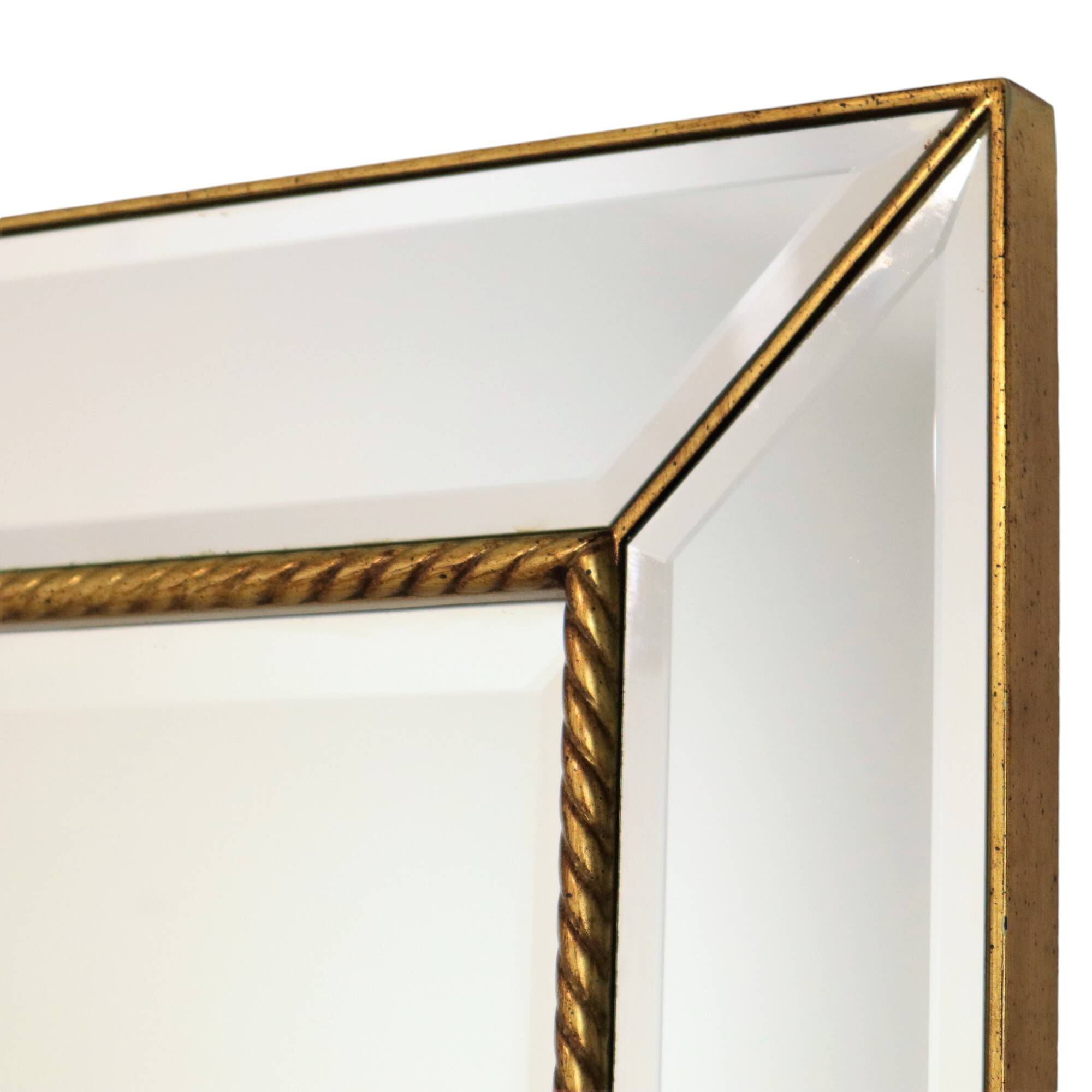 Deknudt Hollywood Regency Faceted XL Vintage Mirror 112 cm