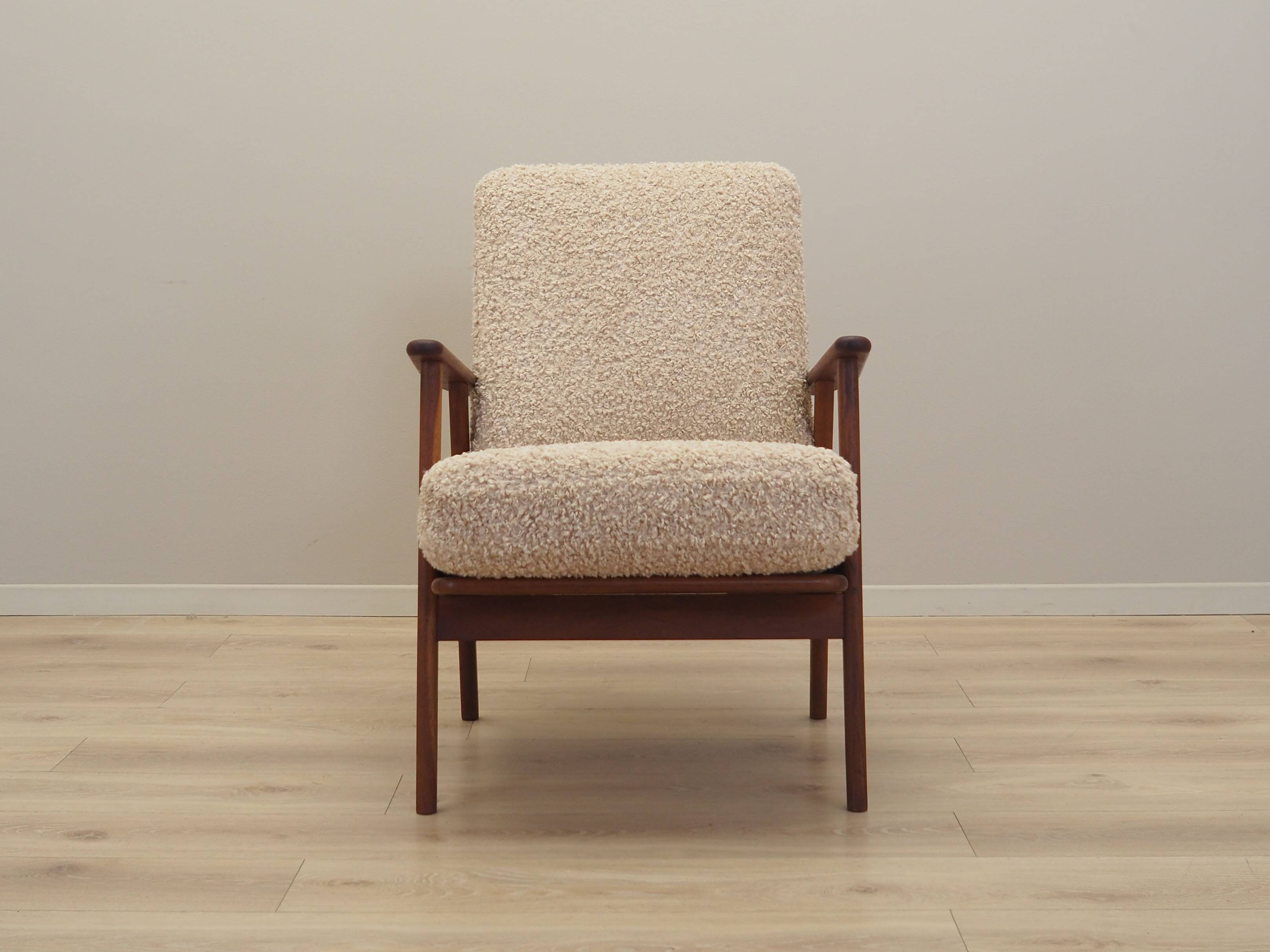 Teak armchair, Danish design, 1960s, manufacture: Denmark