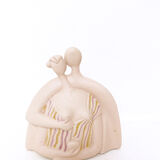 Little pink couple , ceramiche chiminazzo, 1970
