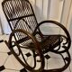 Rocking-chair bambou et rotin