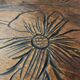 Gueridon scelette bois de style Art nouveau